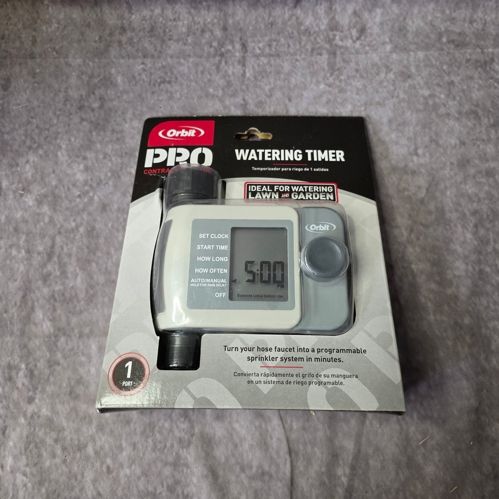 New Orbit Pro Contractor Grade 1-Port Programmable Watering Timer